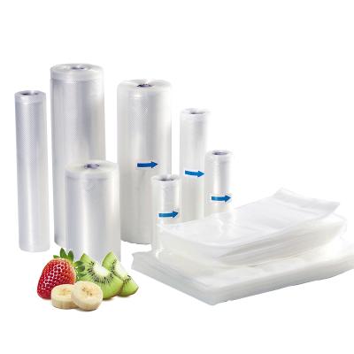 China Customized High Quality Clear Cryovac Food Saver Bags Vacuum Rolls Barrier And Embossed Sealer For Food Storage for sale