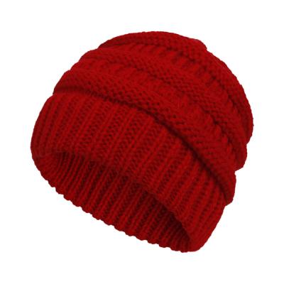 China COMMON Baby Winter Hats Kids Cable Knit Hats Toddler Cute Infant Beanies for sale