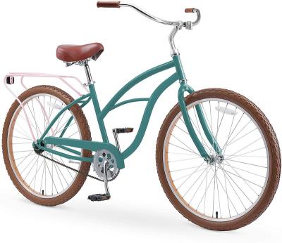 China 26inch City Riding Beach Cruiser Steel Ladies Beach Bike Good Quality Beach Bicycle for sale