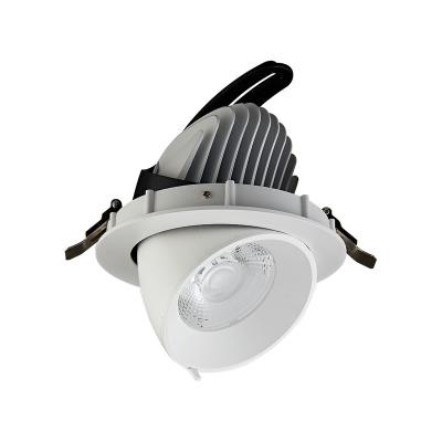 China Minimalist 35W 15d/24d/36d 150mm Led Down Light Rotatable Recessed Lamp With 3100lm Lens LED Recessed Down Light For Show Club for sale