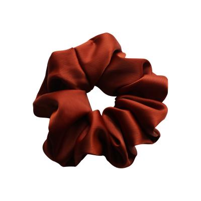 China Japan satin hair and Korean style CANYUAN fashion hair scrunchies Korean big band soft women accessories elastic pastel silk wholesale customize for sale