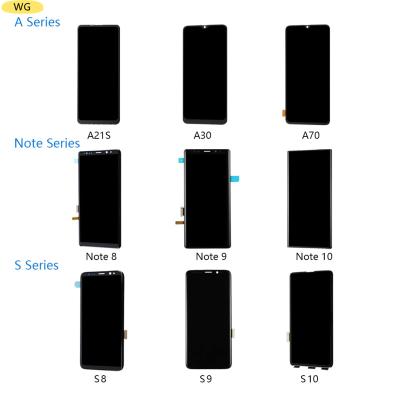 China Wholesale Replacement Cell Phone LCDs For Samsung Galaxy A21S A30 A50 A70 Note 10 S8 S9 S10 Note 9 Note 8 Plus LCD Screen Replacement for sale