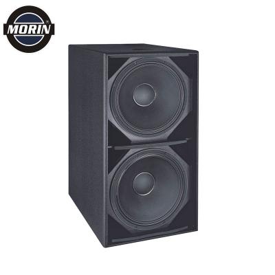 China Big Passive Power 1000Watts DJ Bass Double 18 Inch Speaker Subwoofer for Outdoor Concert Stage and Live Music Show for sale