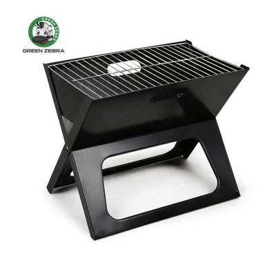 China Easily Assembled Foldable Small Camping X Shape BBQ Grill Portable Outdoor Grill Portable Charcoal BBQ Grill Oven Bar B Q for sale