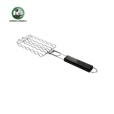 China Easily Cleaned Factory Directly Supply Various Styles Corn Grill Barbecue Wood Handle BBQ Clip for sale