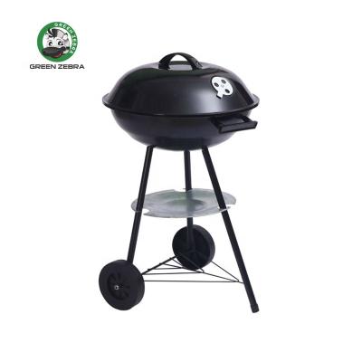 China Factory Direct Sales Easily Assembled Apple Oven Portable Charcoal Outdoor Round Barbecue Black Three Leg Grill for sale