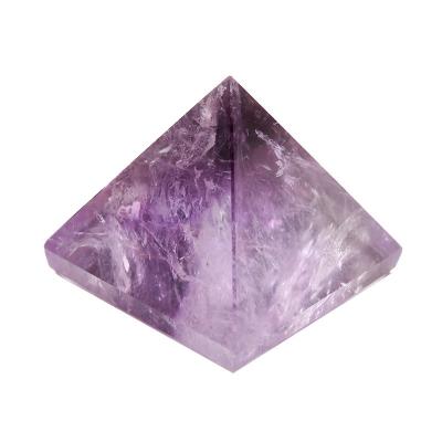 China Europe Crystal Opens Quartz Pyramids Natural Amethyst Purple Crystal Pyramid To Incur Wealth for sale