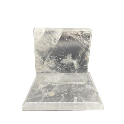 China Europe Crystal Crafts Natural White Quartz Crystal Tiles Accept Custom Made for sale