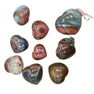 China Natural Full Color Jasper Stone Jade Europe Ocean Crystal Heart Hearts for sale