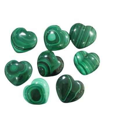 China Europe hot sale natural malachite heart for pendant or decorate for sale