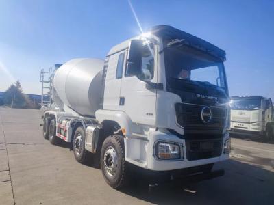 China 8x4 Concrete Conveyor Truck SHACMAN H3000 Concrete Transit Mixer 375HP White for sale