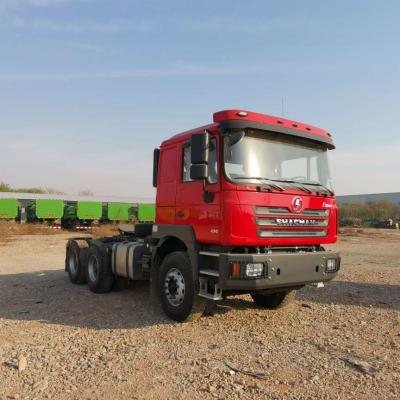 China Red SHACMAN F3000 375HP Euro V 6 Wheel Tractor Head 4x2 WEICHAI Engine for sale