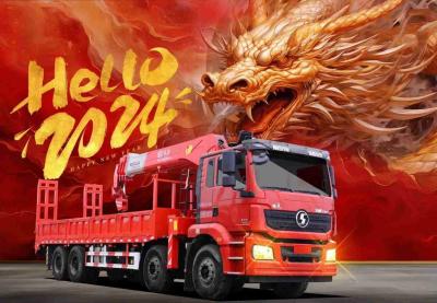 Cina SHACMAN Shacman F3000 Cran Cargo Truck 8x4 380hp Cargo Box Truck EuroII in vendita