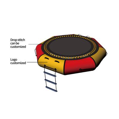 China PVC Commercial Durable Custom Pvc Water Inflatable Trampoline Platform Floating Jumping Trampoline for sale