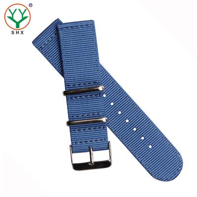 China New Fabric Style Custom Printed 2 Piece Nylon Nato Strap Fabric for sale