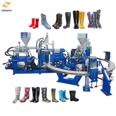 China Full Automatic Factory Two Color Rubber Boots Making Machine for sale