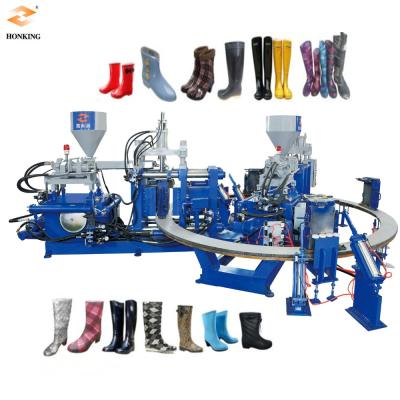 China PVC/TPR Double PVC/TPU Safety Rainboots Rubber Boots Rotary Molding Machine for sale