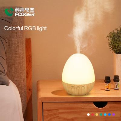 China Best Selling 100Ml Usb Lamp Wooden Night Light Household Wood Ultrasonic Aroma Diffuser 7 RGB for sale