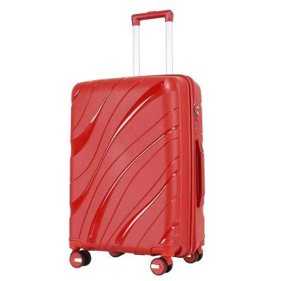 China Custom Logo Durable Women Suitcase PC Luggage Bag Travel Luggage Trolley for sale