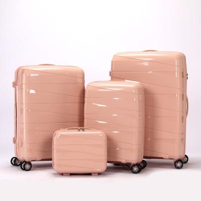 China Wholesale Moving Price Lucky Suitcase Luggage Men Women Trolley Bag Luggage Set PC Good 3 Pieces Set for sale