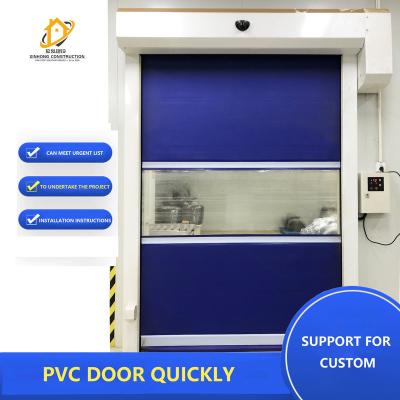 China Modern Workshop Speed ​​Channel Industrial Set Automatic Door Induction Switch Sealed Heat Insulation PVC Dustproof Speed ​​Door for sale