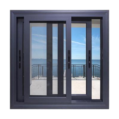 China Magnetic Screen Customized Size Double Glazed Aluminum Steel Casement Windows Prices for sale