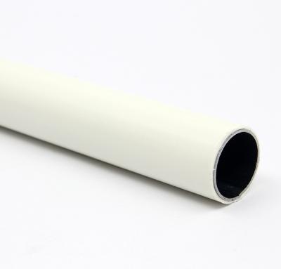 China Colored Lean Pipe Cylinder PE Coated Tube System OD 28 Mm Pipe for sale