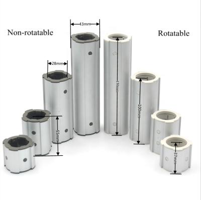 China Hotels Industrial Profile Rotating Sleeve For Airborne Linear Motion Tubes Pipes for sale