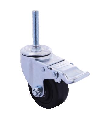 China Others 3-6 Inch Caster / Wheels Chrome Plated Rubber Universal Damping Caster for sale