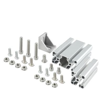 China Transport Tools EIDA Aluminum Profile For Black T-slot Aluminum Extrusion Profile Worktable 4040/4080/3030 for sale