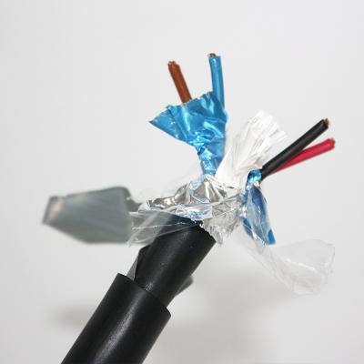 China Industrial Computer Cable Aluminum Foil Flame Retardant Double Shielded Shielded Cable ZR-DJYP3VP3 for sale