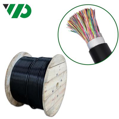 China Twisted Pair 100 Telephone Cable Armor Cable Underground Armored Cat5 UTP Pairs for sale