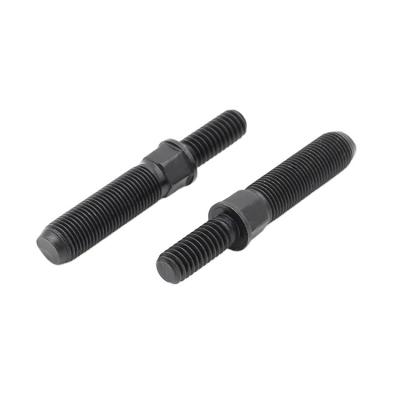 China Thread PIn Custom Fasteners Black Zinc Double End Threaded Studs Hex Custom Body Stud Bolt for sale