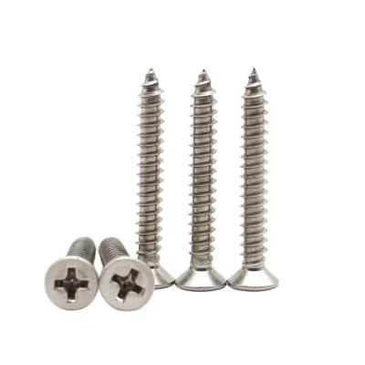 China China Factory Stainless Steel Flat Head Phillips Drive Tapping Screw for sale