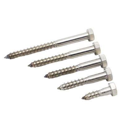 China Hot Selling Standard Stainless Steel Hexagon Stainless Steel Self Tapping Hex Half Tooth Screws for sale