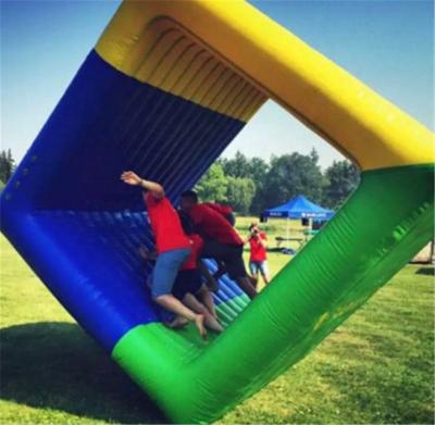 China High Strength Game Toy Outdoor Airtight Inflatable Team Building Cube Flip It Up for sale