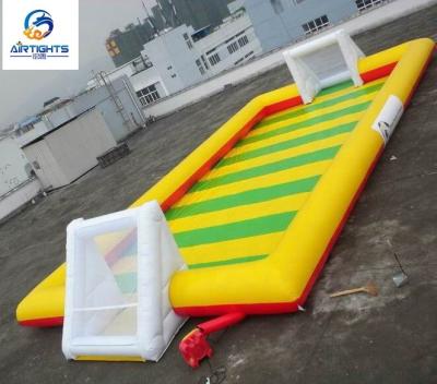 China High Strength Custom Large Size Soap Soccer Court Portable Inflatable Football Pitch for sale