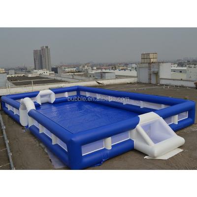 China High Strength Good Prices Large Inflatable Soccer Field With Free Blower for sale