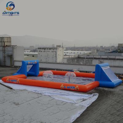 China High Strength Custom Inflatable Soccer Court Huge Inflatable Bubble Football Pitch Without Floor for sale