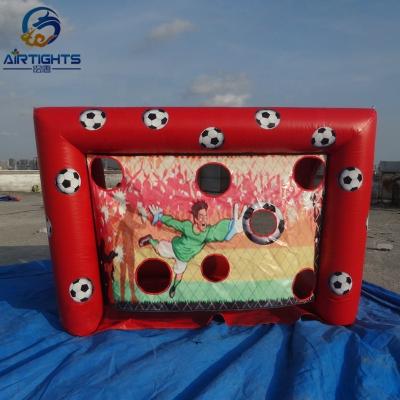 China High Strength PVC Tarpaulin Shooting Game Toy Cheap Inflatable Soccer Shoot Commercial Goal for sale