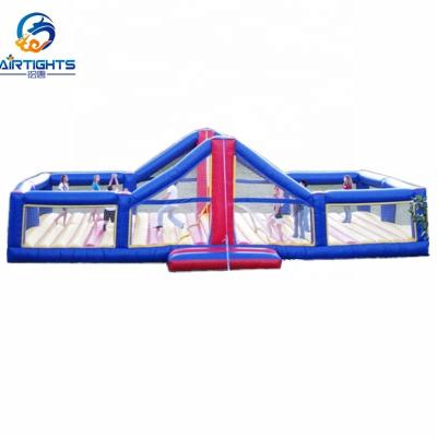 China High Strength Custom Size Large Portable Inflatable Volleyball Court For Commercial Rental for sale