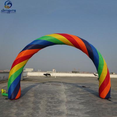 China Colorful Rainbow Inflatable Arch For Sale Durable Arch For Party Decoration As Needed for sale