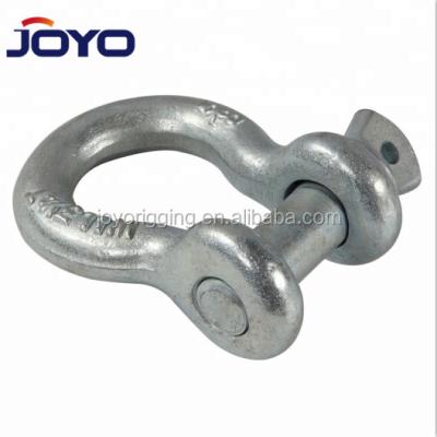 China Heavy Industry High Quality Riggings 3/8 3/4 Type Galvanized US Type Anchor Screw Pin Bow Shackles for sale