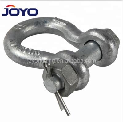 China Heavy Industry Safety G2130 High Strength Forged Pin Type Marine Anchor Shackle for sale