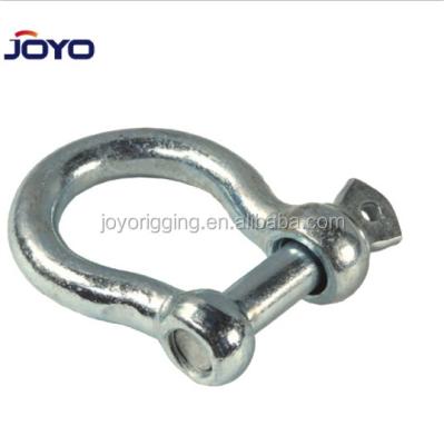 China High quality heavy industry riggings10MM 16MM M20 Galvanized big screw european type pin bow shackles for sale