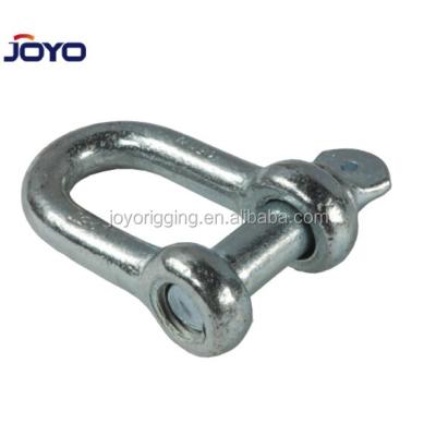 China Heavy Industry High Quality Riggings 10MM 16MM M20 Galvanized European Type Square Head Dee Trawl Fishing Chain Shackles for sale