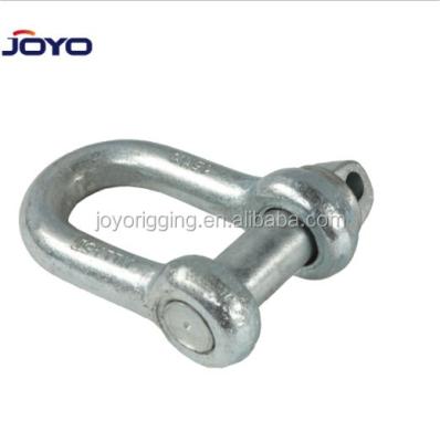 China Heavy Industry Big D Type High Quality Riggings Galvanized BS3032 Big D Shackle M20 M28 16MM for sale