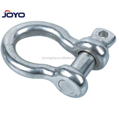 China Heavy industry china manufacture USA type ss304 or ss316 G209 screw pin arc type lifting stainless steel anchor shackle for sale