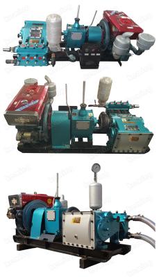 China Diesel Engine Three Cylinder Pump Grout Piston Pump Mud Pumps With Pressure Gauge Te koop