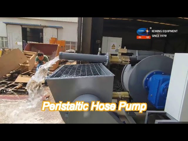 new design peristaltic pump squeeze hose pumping machine with storage tank